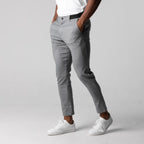 BRUNO - Pantalones chinos elásticos de corte entallado y estilo sartorial™