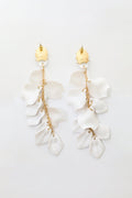 Pendientes de Gotas de Pétalos de Orquídea