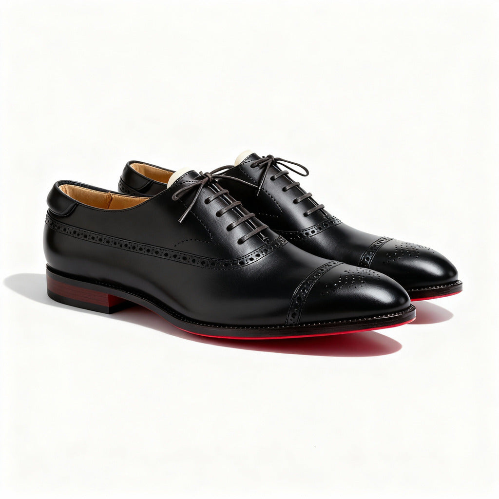 LORENZO - Zapatos Oxford de vestir con suela escarlata y acabado pulido™