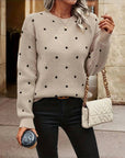 Angelique - Zachte trui met subtiele stipdetails