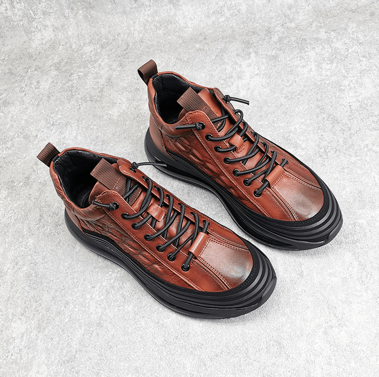 BRUNO - Zapatillas urbanas de vestir con cámara de aire y textura en relieve™