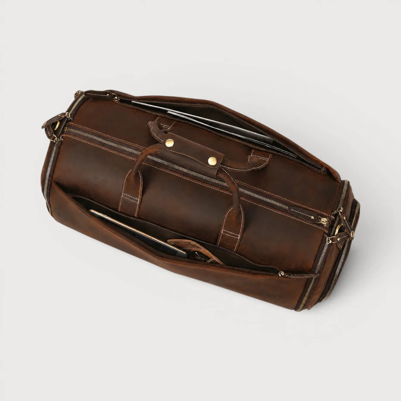 WILLY – Bolso Porta-Trajes Convertible en Cuero Premium (Bolso de mano)