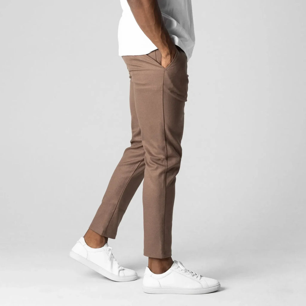 BRUNO - Pantalones chinos elásticos de corte entallado y estilo sartorial™