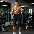 🩳 50% RABATT! 🏃‍♂️ Sport-Caprihose für Herren – Schnelltrocknend, elastisch & sichere Reißverschlusstaschen ✨