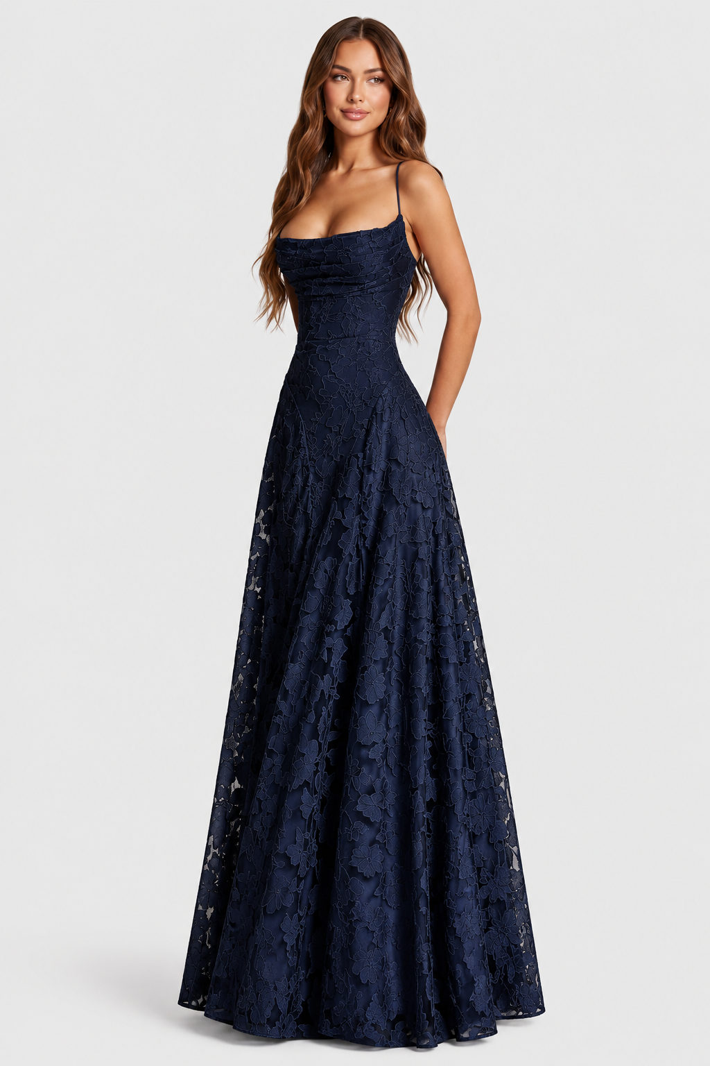 SOFÍA - Vestido largo de encaje floral™
