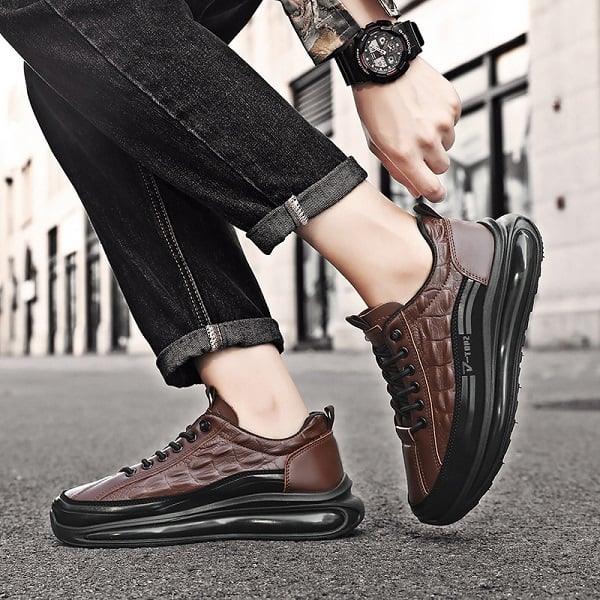 BRUNO - Zapatillas urbanas de vestir con cámara de aire y textura en relieve™