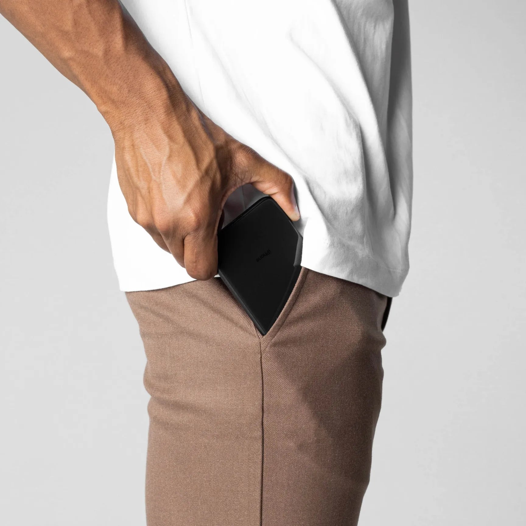 BRUNO - Pantalones chinos elásticos de corte entallado y estilo sartorial™