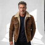 MARTÍN - Chaqueta de ante con forro de borreguito™