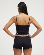 REBECA - Conjunto de pijama de top de tirantes y culotte con detalles de encaje™
