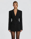MÓNICA - Minivestido blazer cruzado de sastrería™