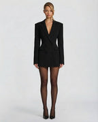 MÓNICA - Minivestido blazer cruzado de sastrería™