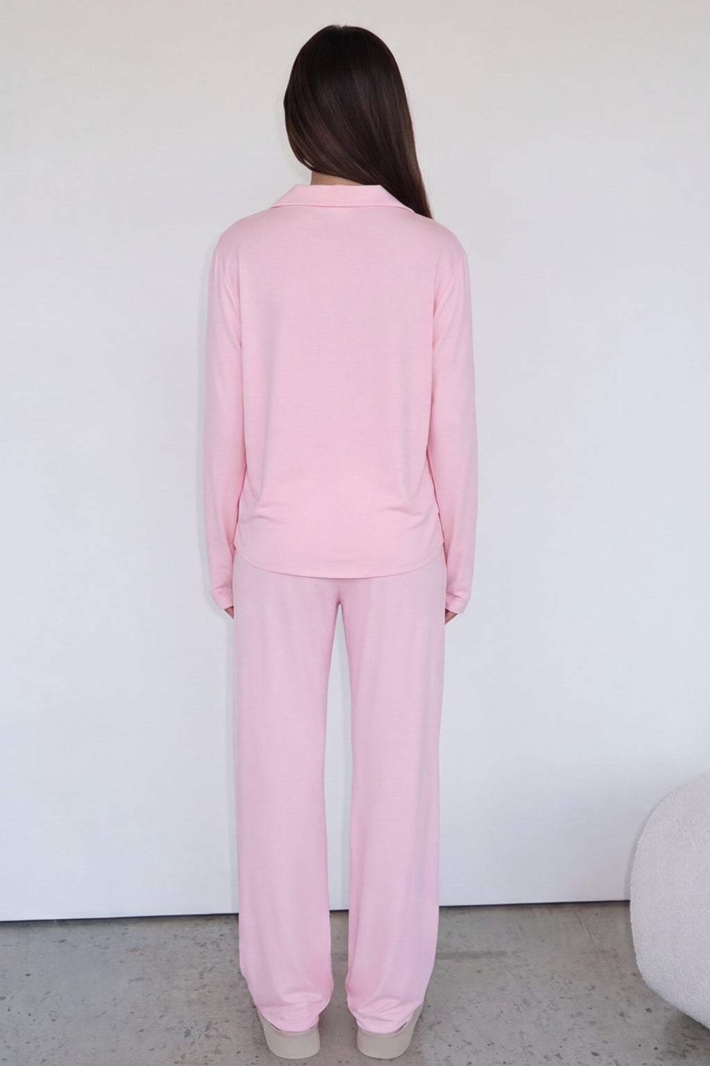 CARLOTA - Conjunto de pijama abotonado de manga larga y pantalón fluido™