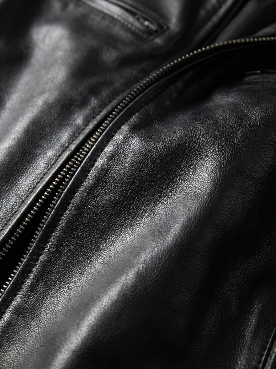 RAÚL - Chaqueta de efecto piel estilo biker con cuello tira™