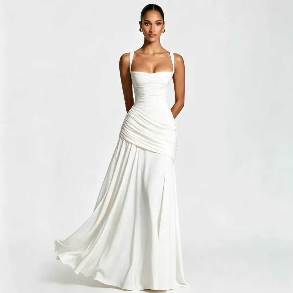 VALENTINA - Vestido largo drapeado™
