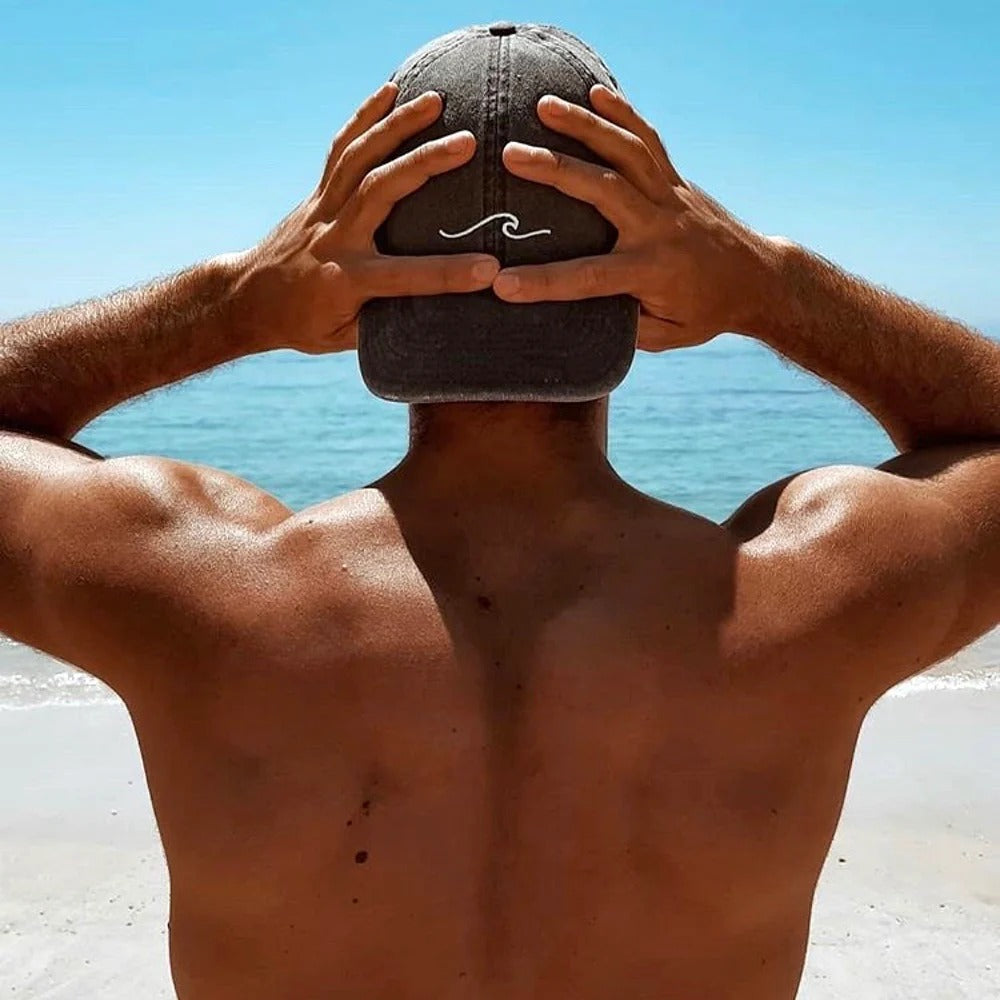 ALEXIS - Gorra con Estampado de Ola