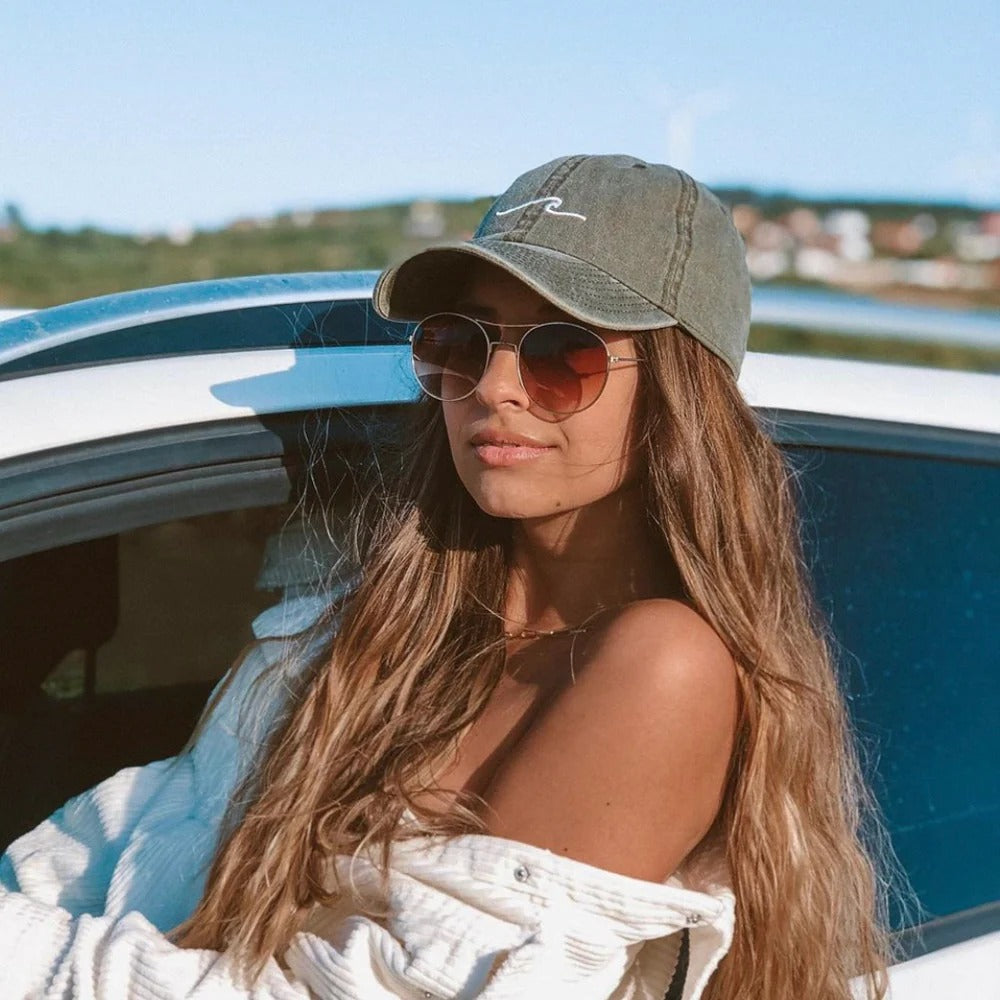 ALEXIS - Gorra con Estampado de Ola