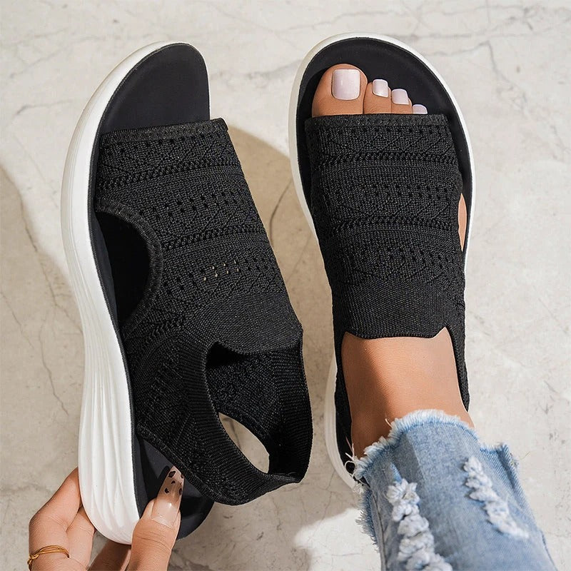 LORENA™ | Sandalias de plataforma confeccionadas con material transpirable para mujer