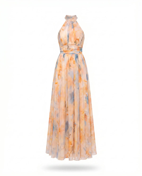 TATIANA-Vestido Veraniego con Escote Halter