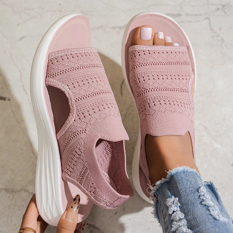 LORENA™ | Sandalias de plataforma confeccionadas con material transpirable para mujer