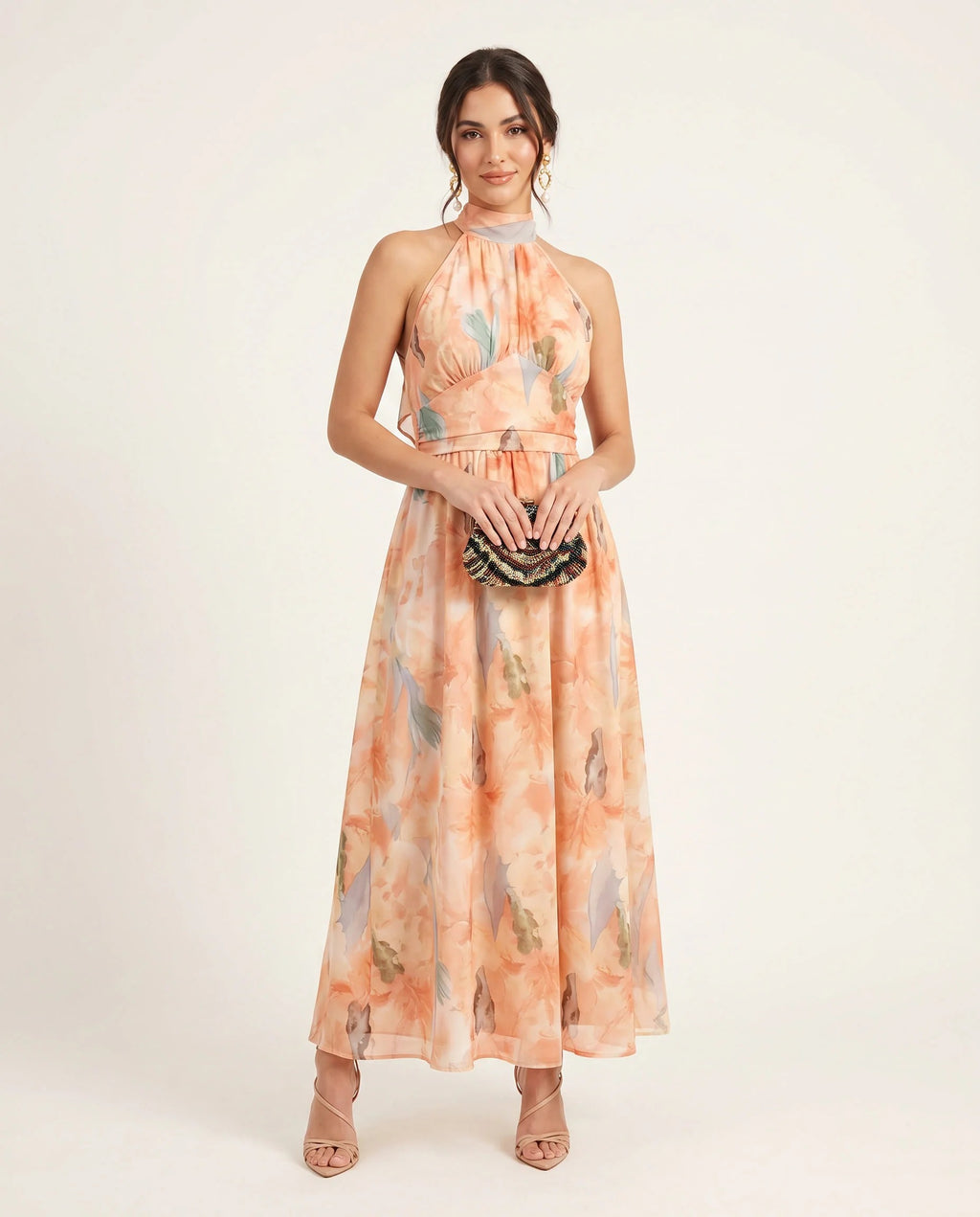 TATIANA-Vestido Veraniego con Escote Halter