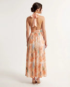 TATIANA-Vestido Veraniego con Escote Halter