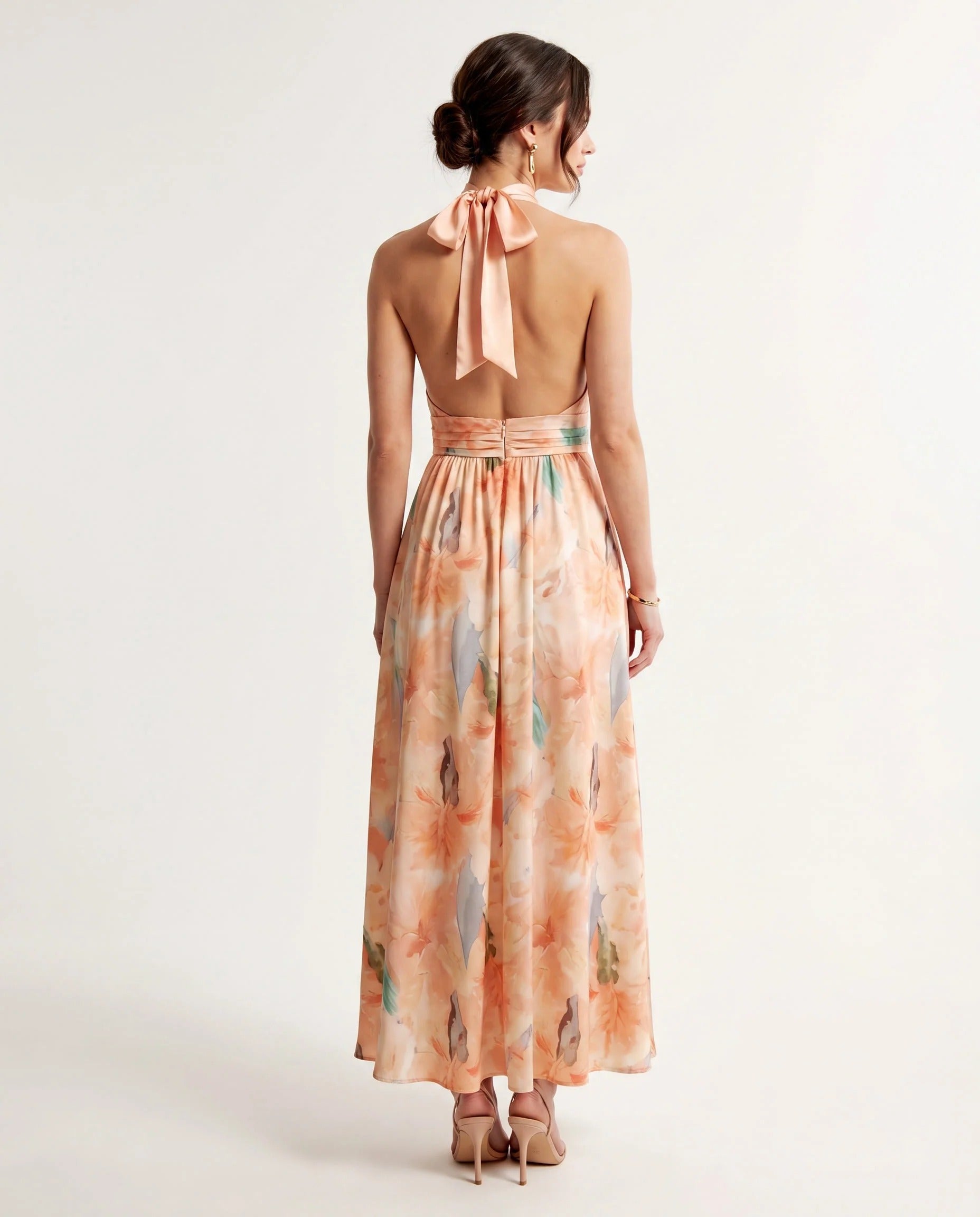 TATIANA-Vestido Veraniego con Escote Halter