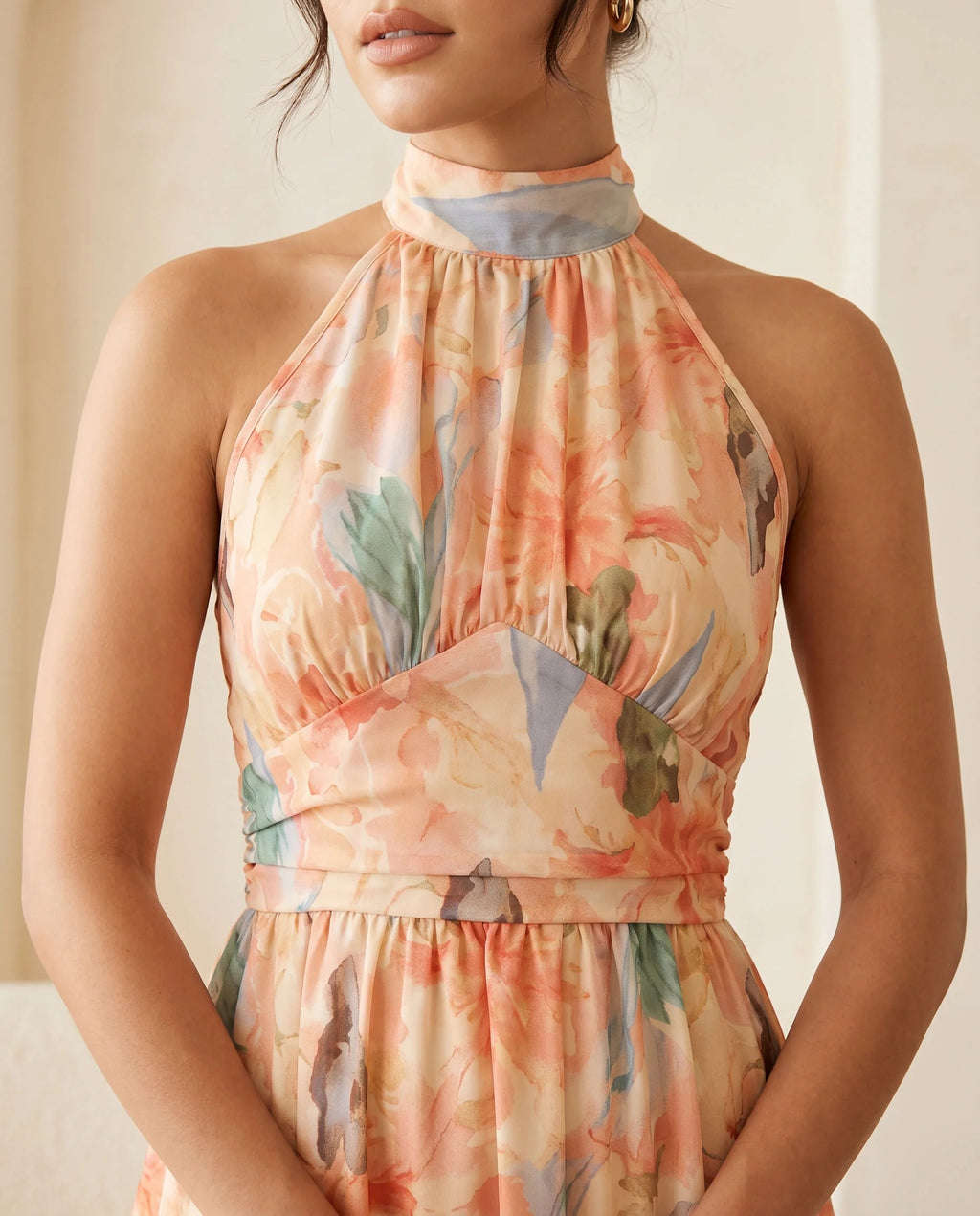 TATIANA-Vestido Veraniego con Escote Halter
