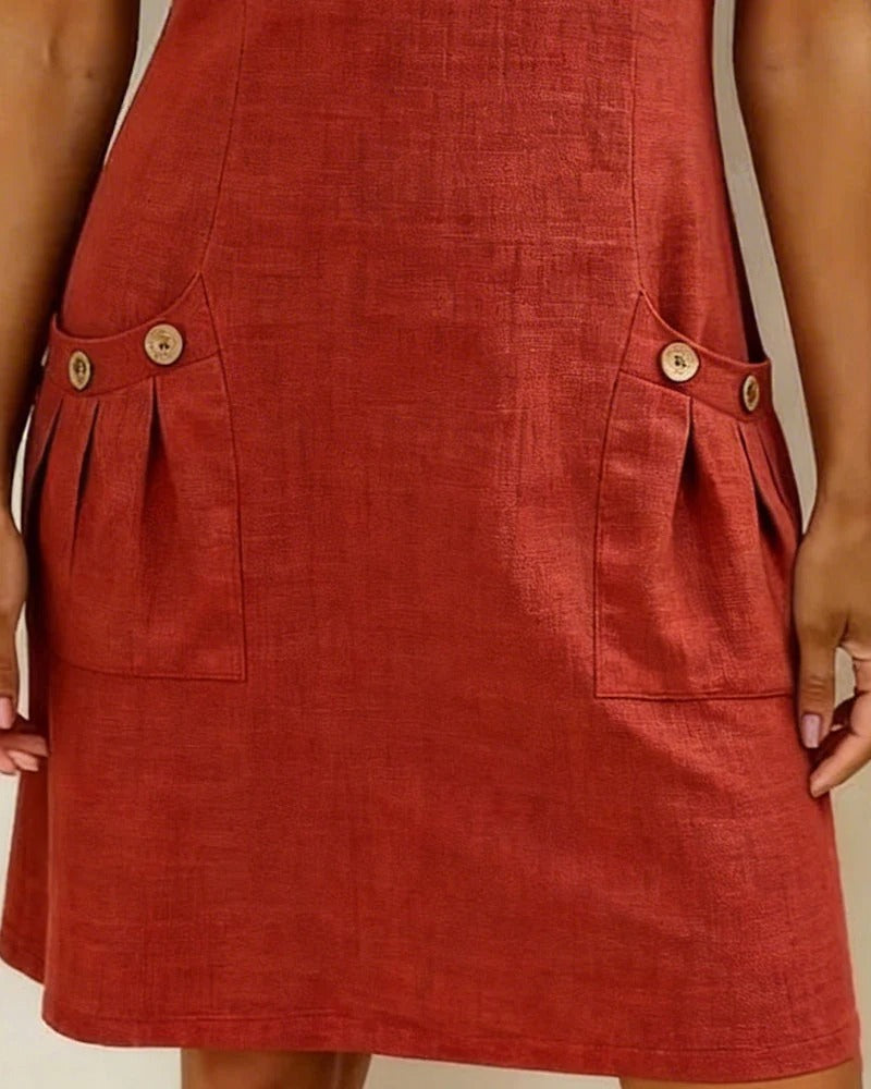 CAROLINA-Vestido de Algodón con Cremallera™