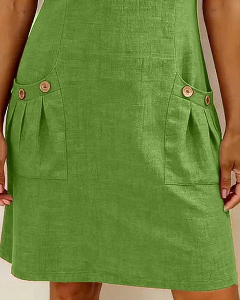 CAROLINA-Vestido de Algodón con Cremallera™