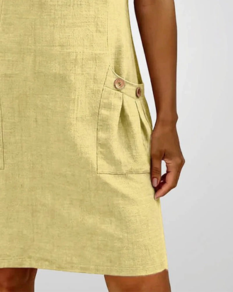 CAROLINA-Vestido de Algodón con Cremallera™
