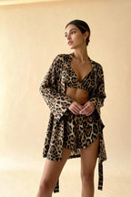 NAI-Conjunto de pijama de 3 piezas Leopardo
