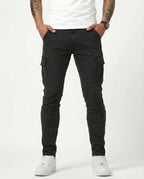 HUGO - Pantalones cargo elásticos de corte slim fit™