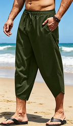 Pantalon capri bouffant décontracté pour homme