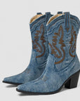 Selena – Orthopedische Denim Enkellaarsjes