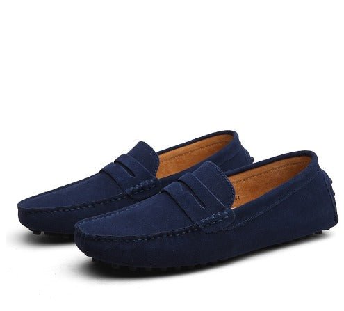PABLO - Mocasines clásicos de ante con suela driver para hombre™