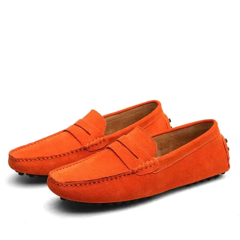 PABLO - Mocasines clásicos de ante con suela driver para hombre™