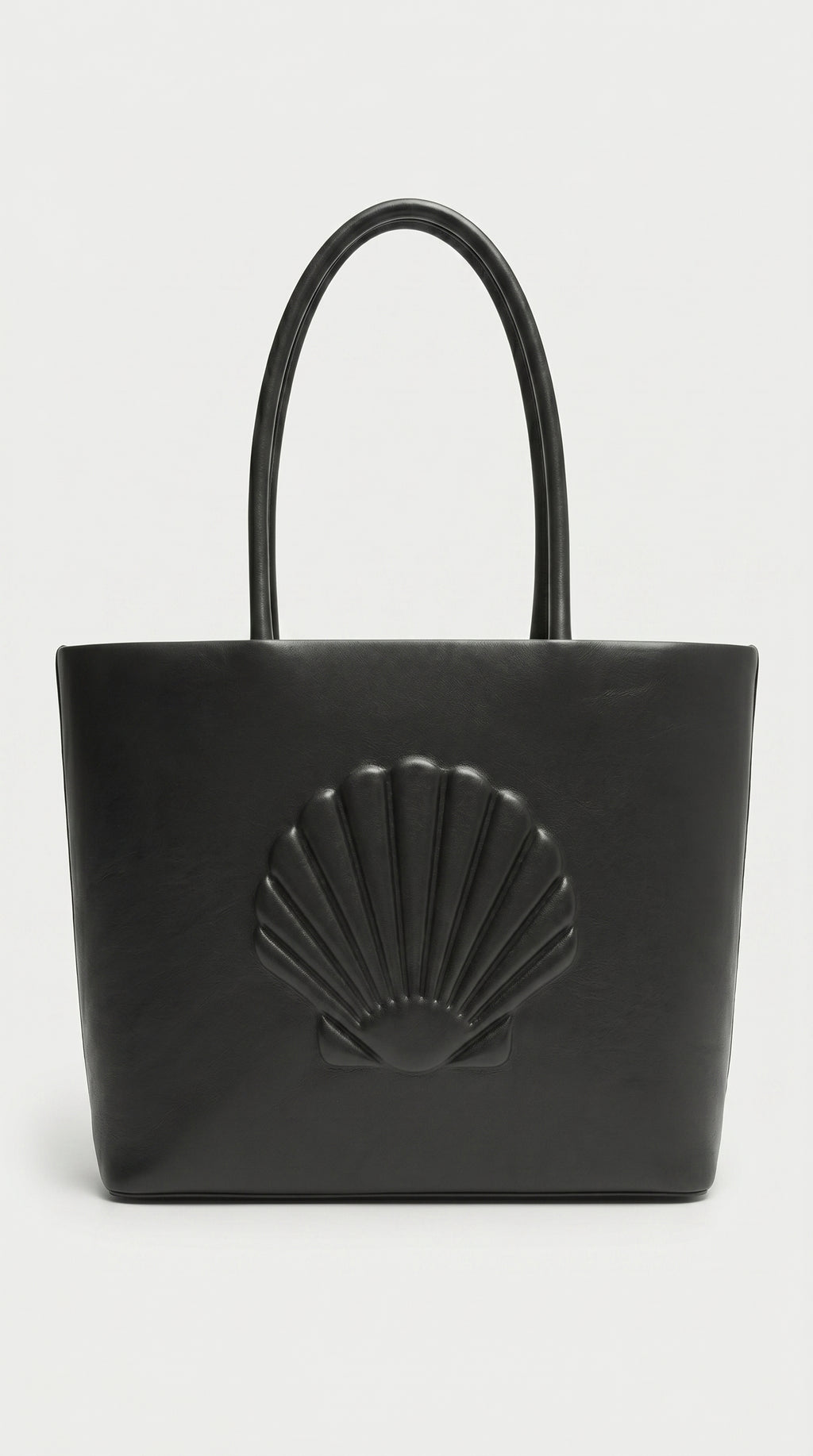 AURORA-Bolso de Cuero Negro y Elegante