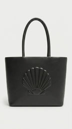 AURORA-Bolso de Cuero Negro y Elegante