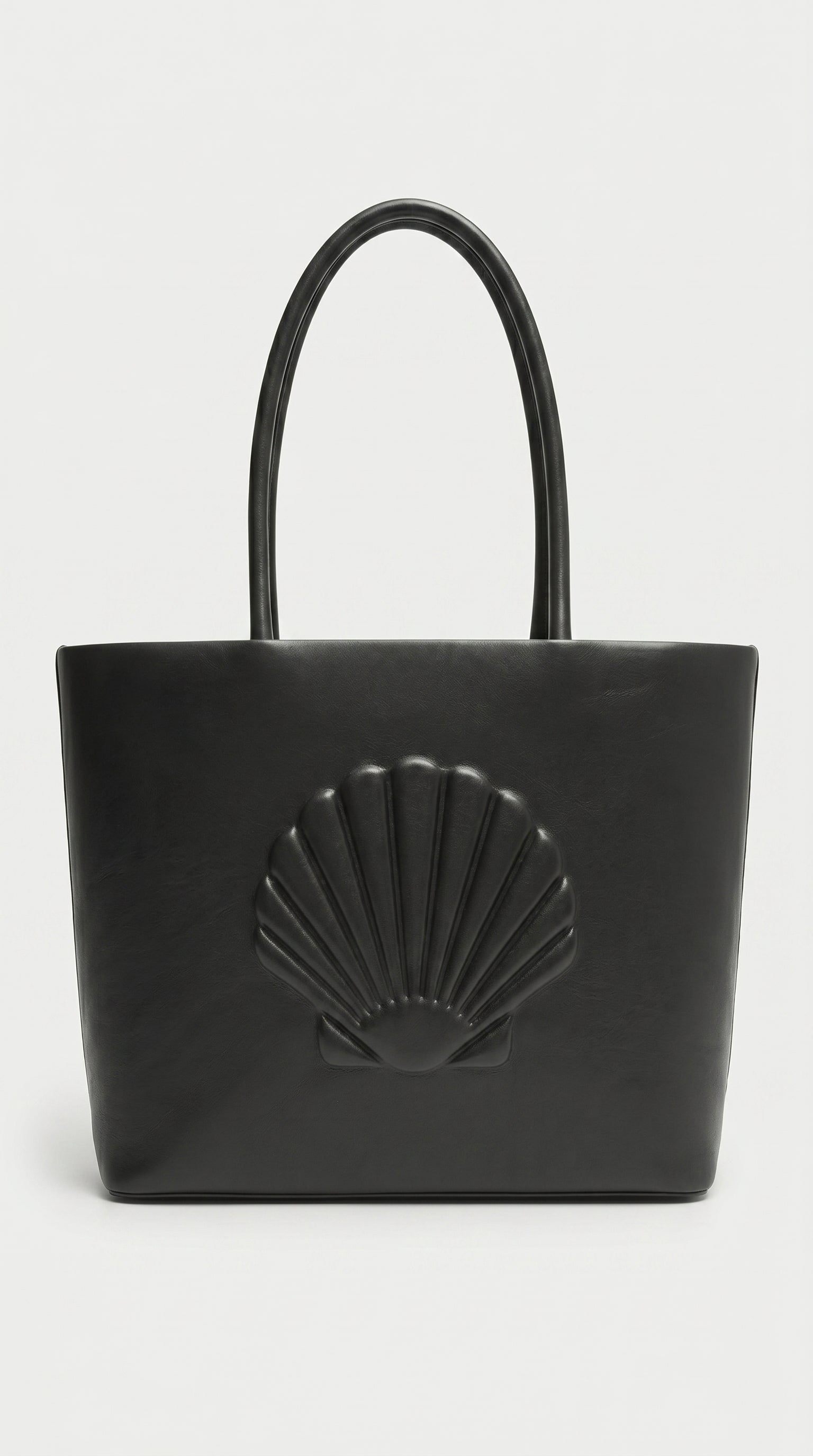 AURORA-Bolso de Cuero Negro y Elegante