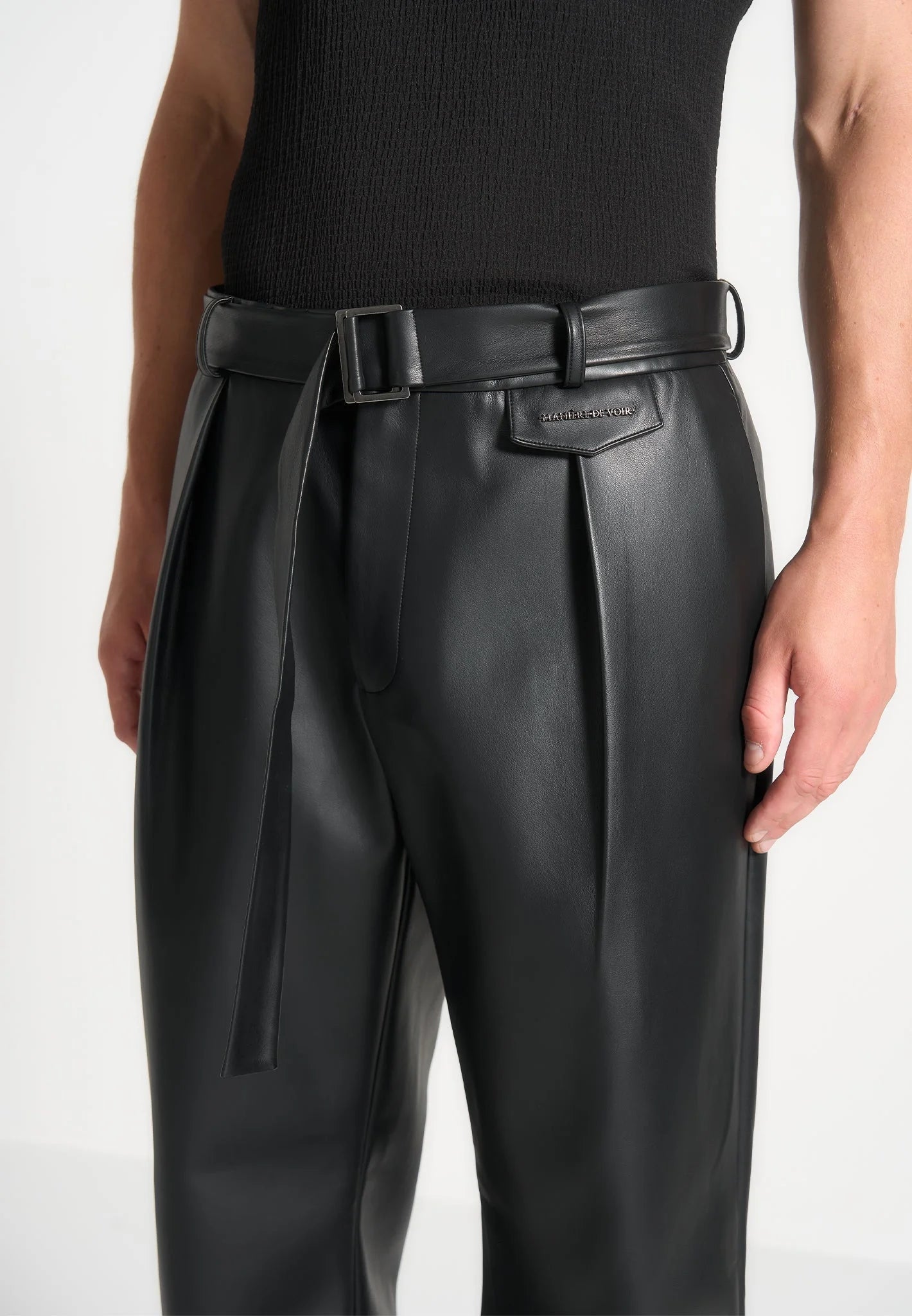 SERGIO-Pantalón Premium de Piel Vegana™