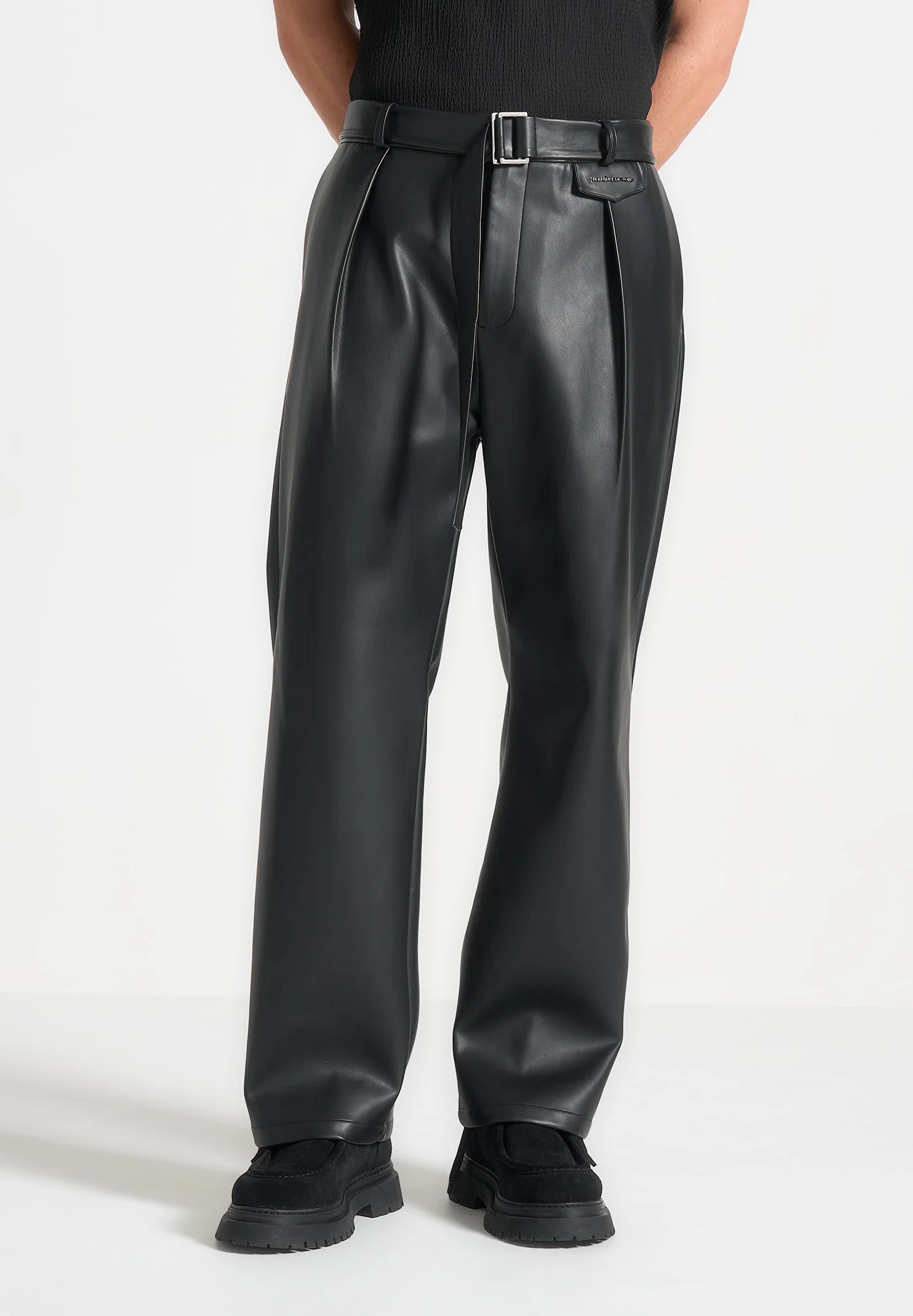 SERGIO-Pantalón Premium de Piel Vegana™