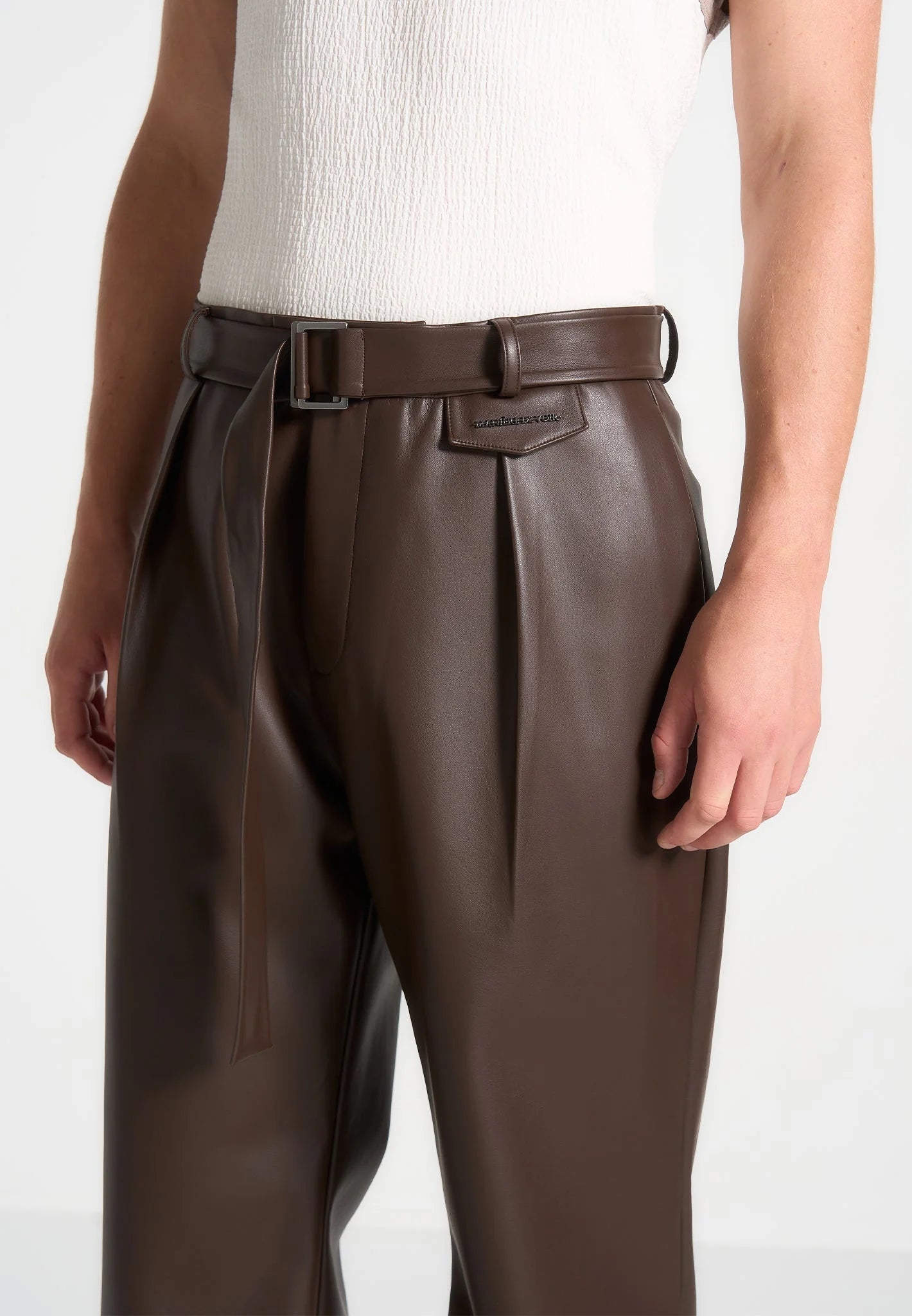 SERGIO-Pantalón Premium de Piel Vegana™