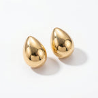 Pendientes Metálicos en Forma de Gota