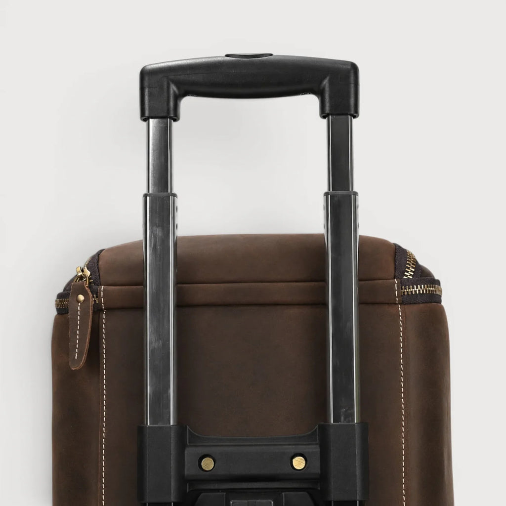 WILLY – Bolso Porta-Trajes Convertible en Cuero Premium (Ruedas)
