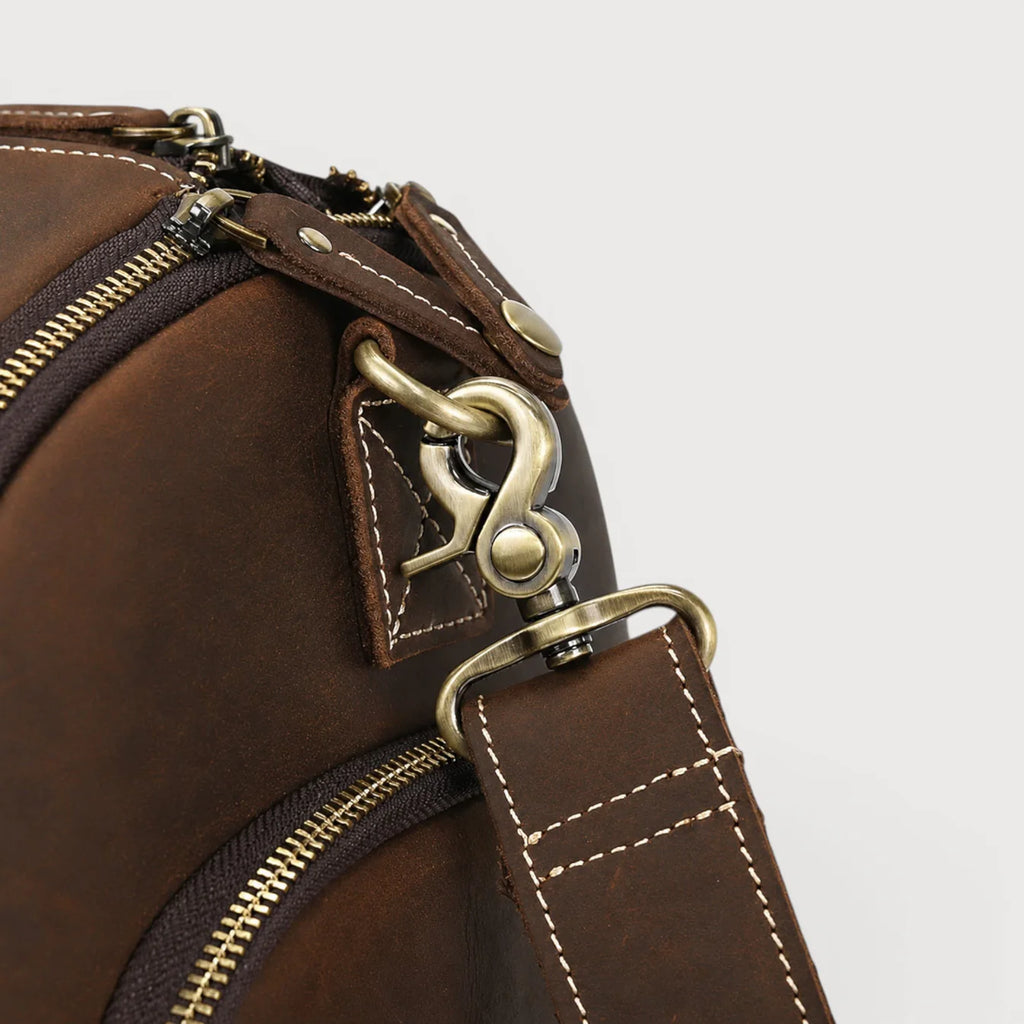 WILLY – Bolso Porta-Trajes Convertible en Cuero Premium (Ruedas)