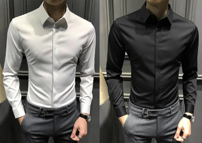 🔥49% de réduction👔Chemise boutonnée infroissable pour hommes