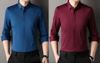 🔥49% de réduction👔Chemise boutonnée infroissable pour hommes