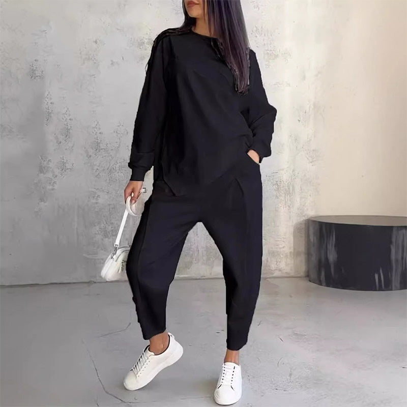 ZURI - Conjunto casual de dos piezas con sudadera holgada y pantalón jogger™