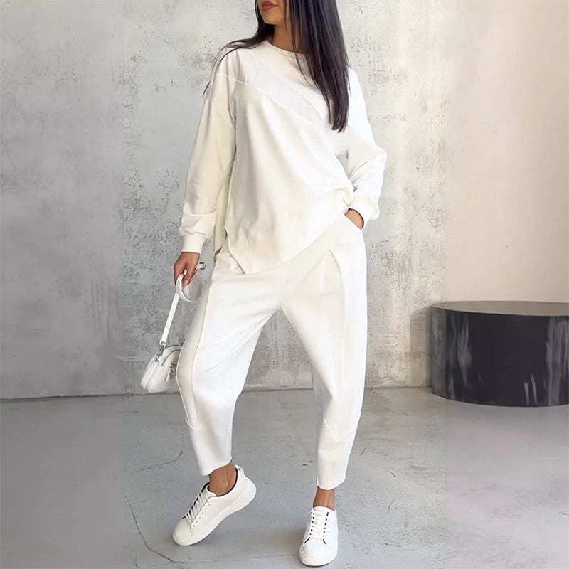 ZURI - Conjunto casual de dos piezas con sudadera holgada y pantalón jogger™