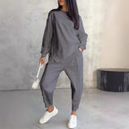 ZURI - Conjunto casual de dos piezas con sudadera holgada y pantalón jogger™